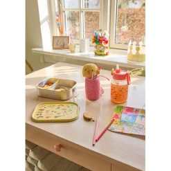 Rice Stainless Steel Lunchbox with Removable Divider, Large – Soft Yellow Unicorn Love Print