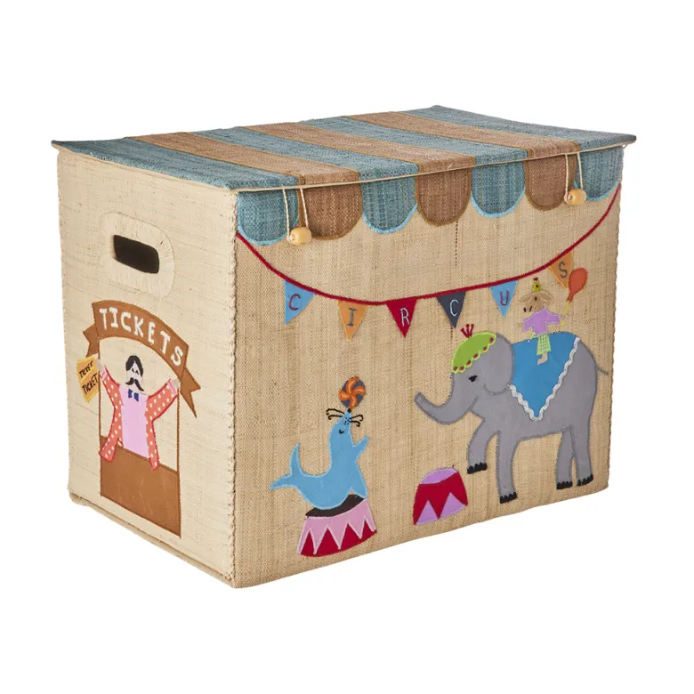 Rice Wicker Basket House for Storage, Foldable, Large - Cirkus