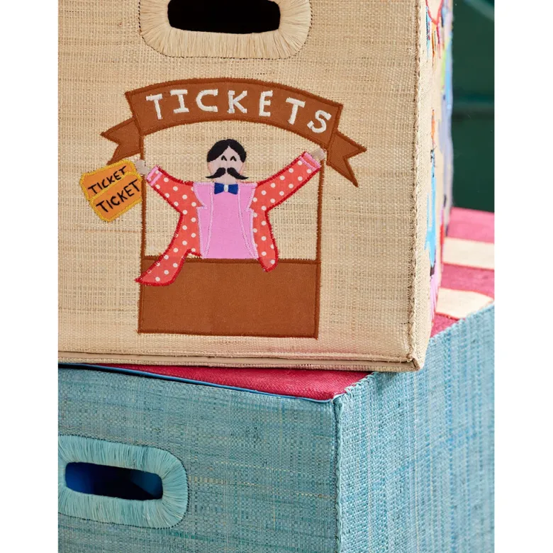 Rice Wicker Basket House for Storage, Foldable, Large - Cirkus