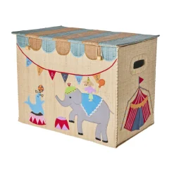 Rice Wicker Basket House for Storage, Foldable, Large - Cirkus