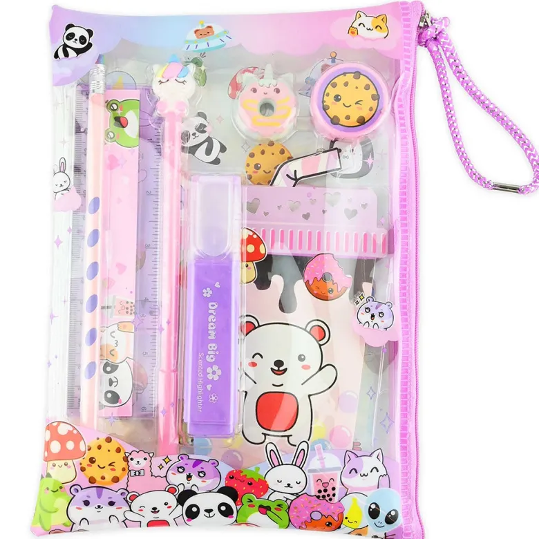 Robetoy Pencil Case with Contents, Cute
