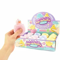 Robetoy Squeezy Ball Shaped Like a Chicken, Assorted Colors