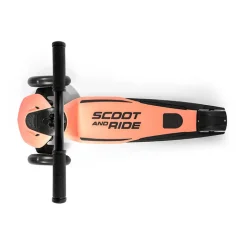 Scoot and Ride Highway Kick 5 Scooter - LED Peach
