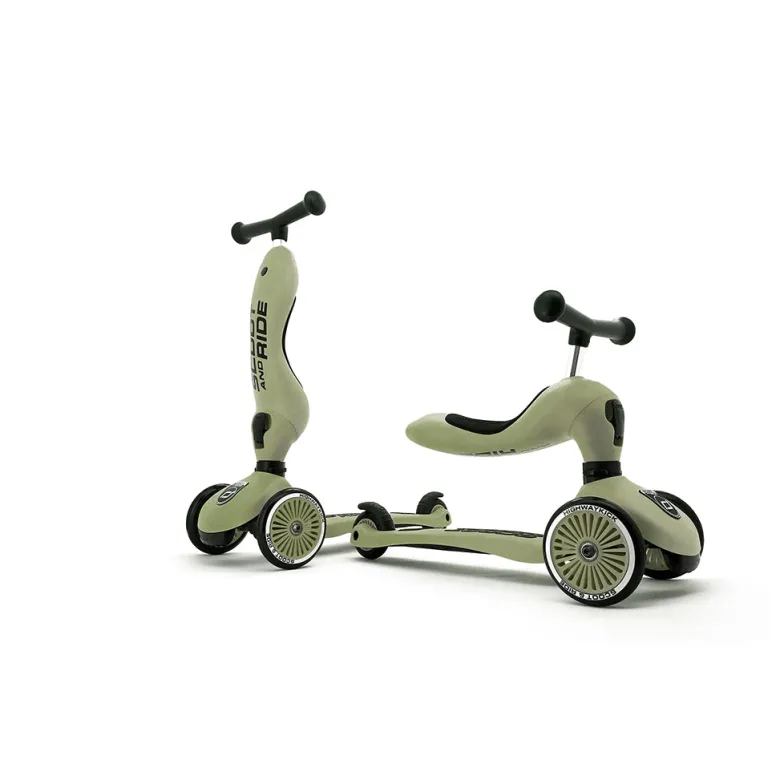 Scoot and Ride Highway Kick 1, Scooter - Olive