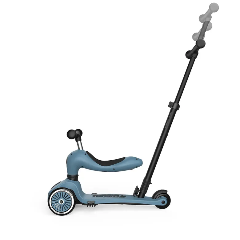 Scoot and Ride, Highway Kick 1, Push & Go Scooter with Push Bar - Steel