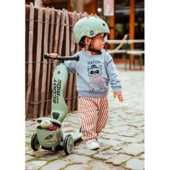 Scoot and Ride, Highway Kick 1, Push & Go Scooter with Push Bar - Steel