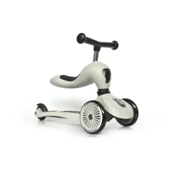 Scoot and Ride, Highway Kick 1, Push & Go Scooter with Push Bar - Ash
