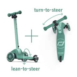 Scoot and Ride Highway Kick 3S, Kick Scooter – LED Forest