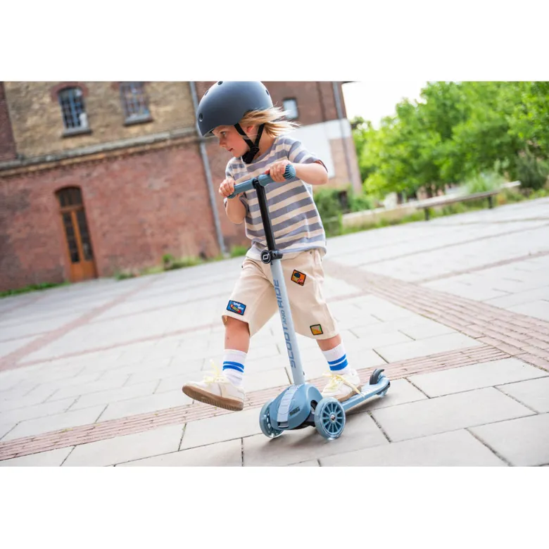 Scoot and Ride Highway Kick 3S, Kick Scooter – LED Forest
