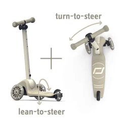 Scoot and Ride Highway Kick 3S, Kick Scooter - LED Ash