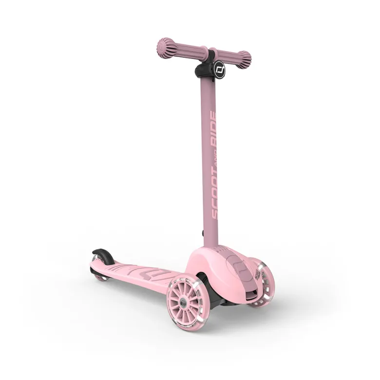 Scoot and Ride Highway Kick 3S, Scooter - LED Rose