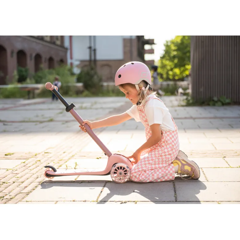 Scoot and Ride Highway Kick 3S, Scooter - LED Rose