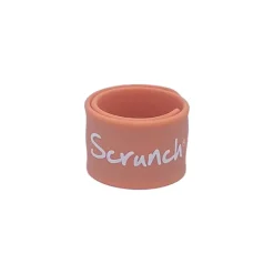 Scrunch ID Bracelet for Names – Coral