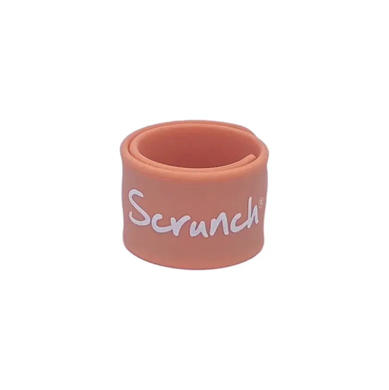Scrunch ID Bracelet for Names – Coral