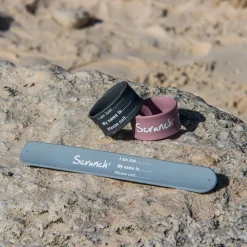 Scrunch Name Bracelet, ID Bracelet - Dusty Rose