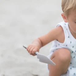 Scrunch Sand Toy, Shovel - Gray