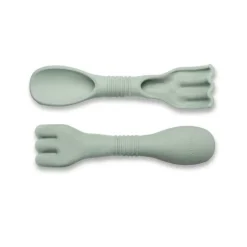 Scrunch Sand Toy, Shovel/Rake Combo - Double-Digger - Dusty Green