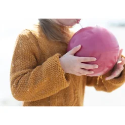 Scrunch-ball, inflatable soft ball – Cherry Red