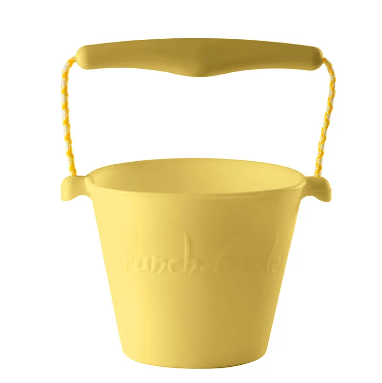 Scrunch-bucket, soft and foldable bucket – Icecream Yellow