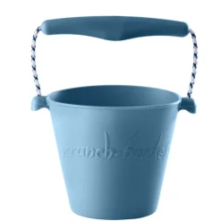 Scrunch-bucket, soft and foldable bucket – duck egg blue