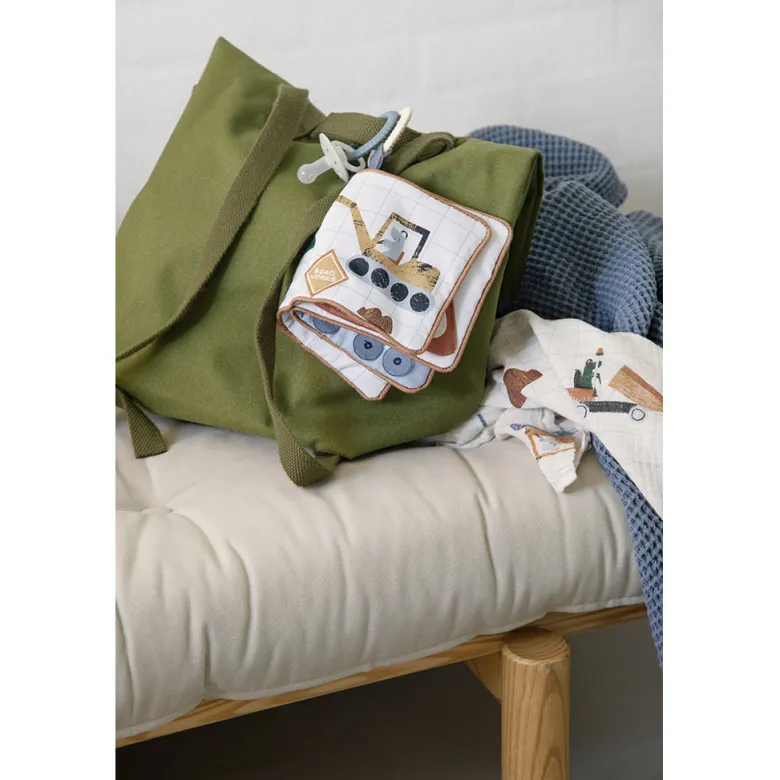 Sebra Activity Book, Fabric - Busy Builders