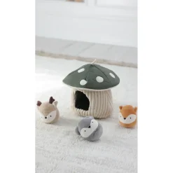 Sebra Activity Toy, Hide and Seek, Mushroom - Green