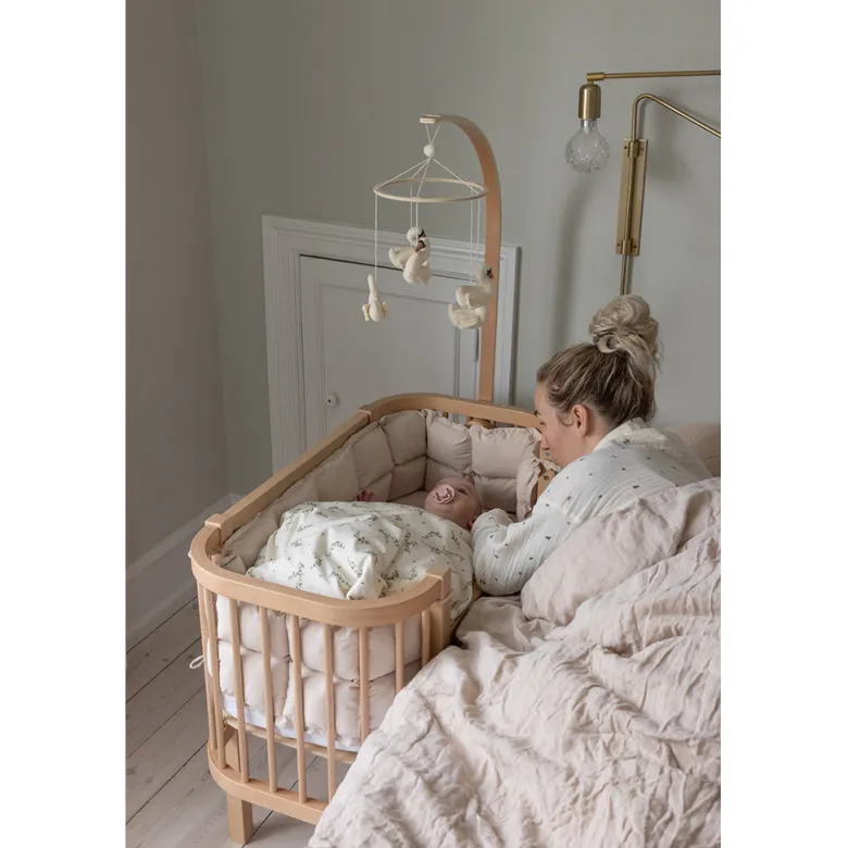 Sebra Baby Bed, Bedside Crib - Wooden Edition