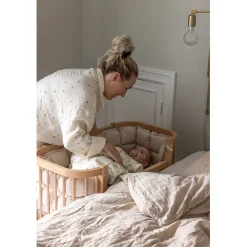 Sebra Baby Bed, Bedside Crib - Wooden Edition