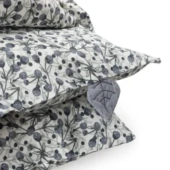 Sebra Baby Bedding, Organic - Blue Olive