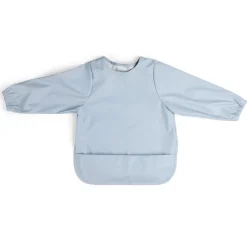 Sebra Baby Bib with Sleeves, Powder Blue