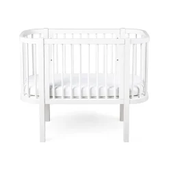 Sebra Baby Cot, Bedside Crib – Classic White