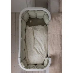 Sebra Baby Cot, Bedside Crib – Classic White
