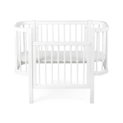 Sebra Baby Cot, Bedside Crib – Classic White