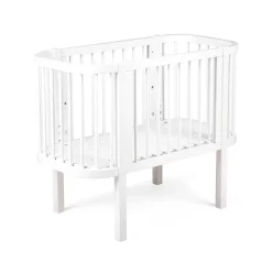 Sebra Baby Cot, Bedside Crib – Classic White