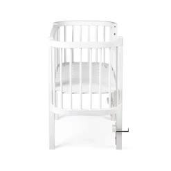 Sebra Baby Cot, Bedside Crib – Classic White