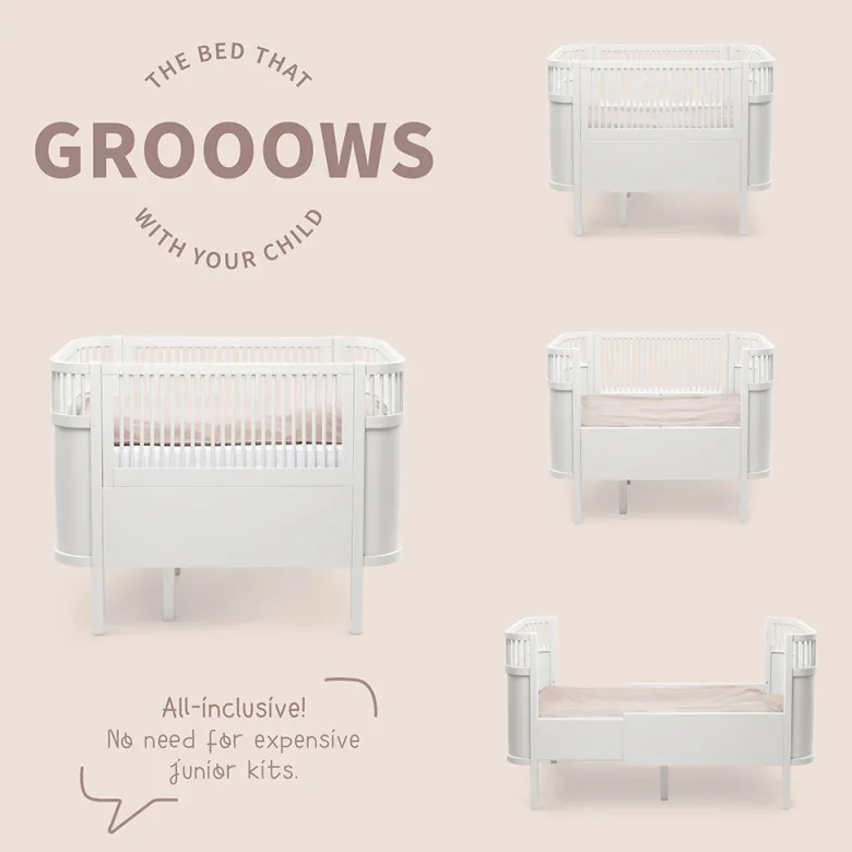 Sebra Bed Baby & Junior - Classic White