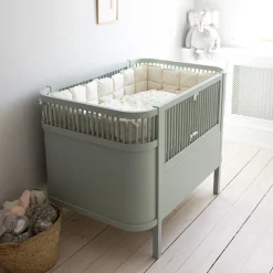 Sebra Bed, Baby and Junior - Mist Green