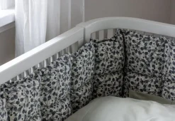 Sebra Bed Bumper, Kapok - Blue Olive