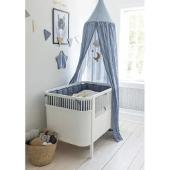 Sebra Bed Bumper, Kapok – Forest Lake Blue