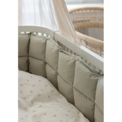 Sebra Bed Bumper, Kapok – Mist Green