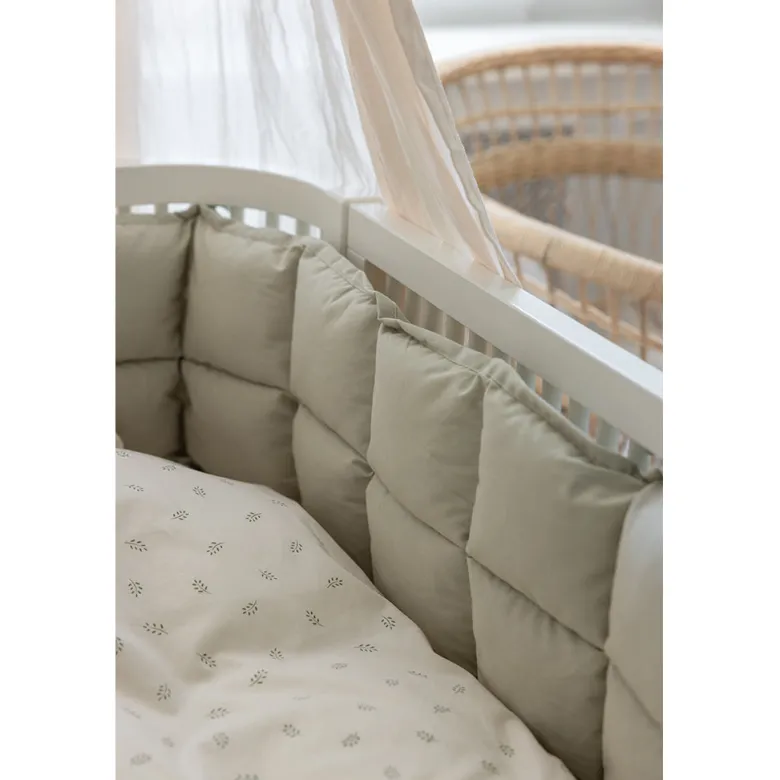 Sebra Bed Bumper, Kapok – Mist Green