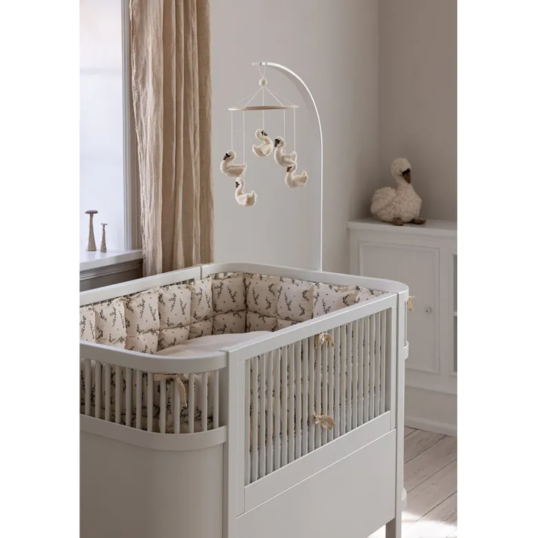 Sebra Bed Bumper, Kapok - Powder Blossom