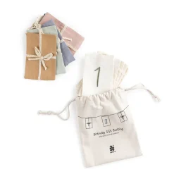 Sebra Birthday Garland with Gifts, Numbers 0-9, Organic Cotton