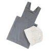 Sebra Children's Apron Set with Chef's Hat, Elephant Grey/Classic White