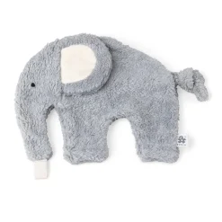 Sebra Comfort Blanket and Pacifier Holder - Light Blue Elephant