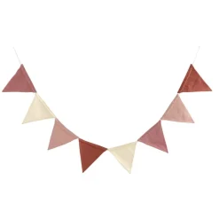 Sebra Double-Sided Flag Garland, Blossom Pink – 2.5 Metres