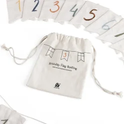 Sebra Flag Garland, Birthday Banner with Numbers 0-9