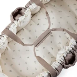 Sebra 3-in-1 Baby Nest, Baby Lift, and Play Mat, Sophora Leaves - Beige