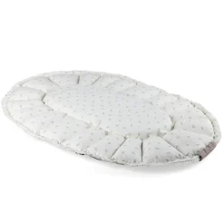 Sebra 3-in-1 Baby Nest, Baby Lift, and Play Mat, Sophora Leaves - Beige