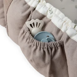 Sebra 3-in-1 Baby Nest, Baby Lift, and Play Mat, Sophora Leaves - Beige